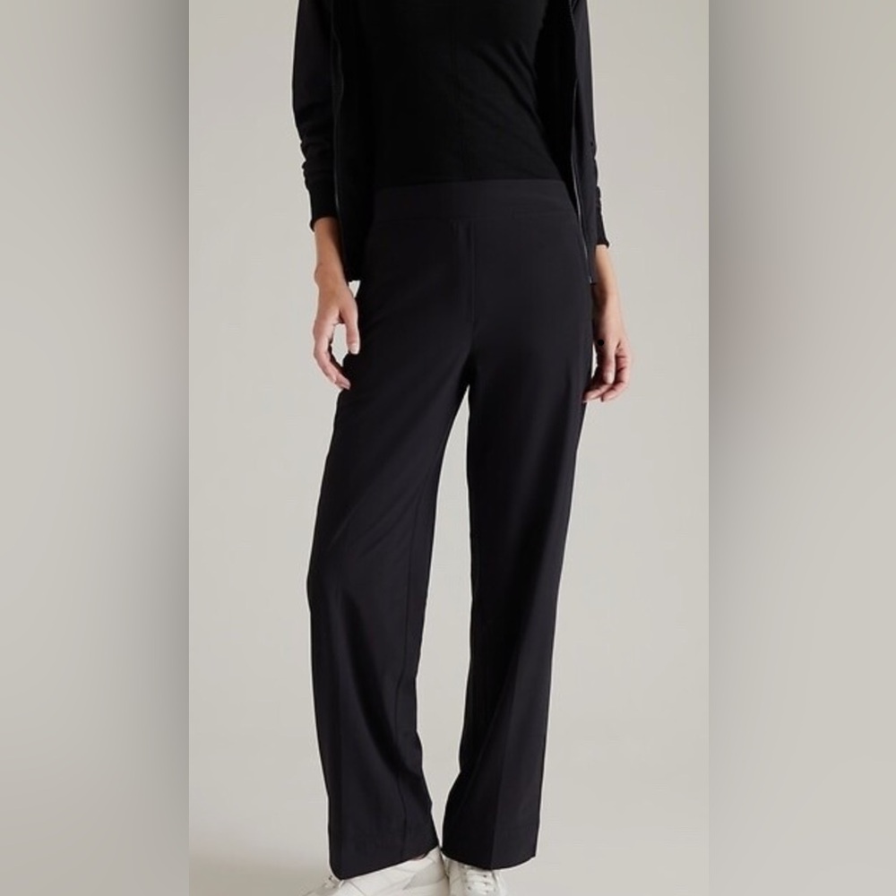 Athleta Brooklyn Heights High Rise Wide Trouser size 8